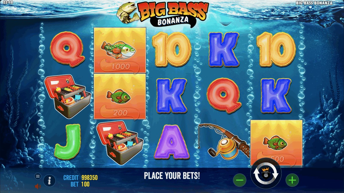 Интерфейс игры Big Bass Bonanza