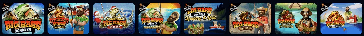 Линейка игр про рыбалку Big Bass Bonanza
